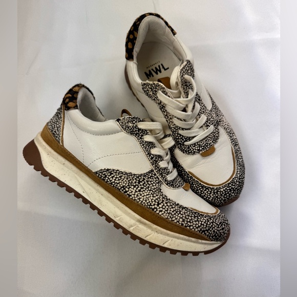 Madewell Shoes - Madewell MWL Kickoff Trainer Sneakers | Spot Dot + Leopard Calf Hair Size 7.5